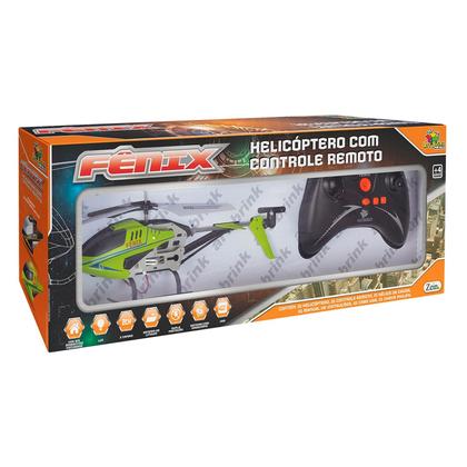 Imagem de Helicóptero Fênix Brinquedo Recarregável Com Led Controle Remoto E 2 Canais - Art Brink