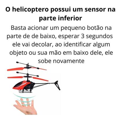 Imagem de Helicóptero Indução Recarregável Com Cabo Usb Brinquedo