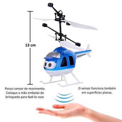 Imagem de Helicóptero Infantil de Controle com Sensor de Mão Voa Alto