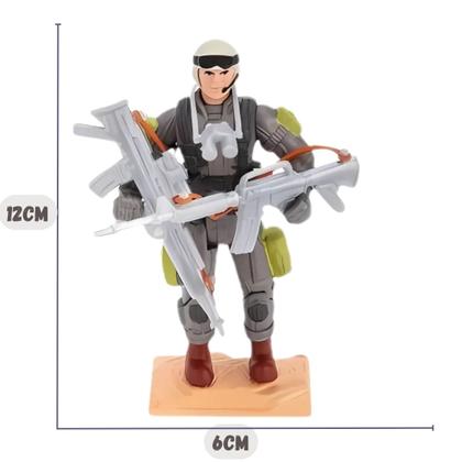 Imagem de Helicóptero Laranja Commandos com 1 Figura  Gulliver