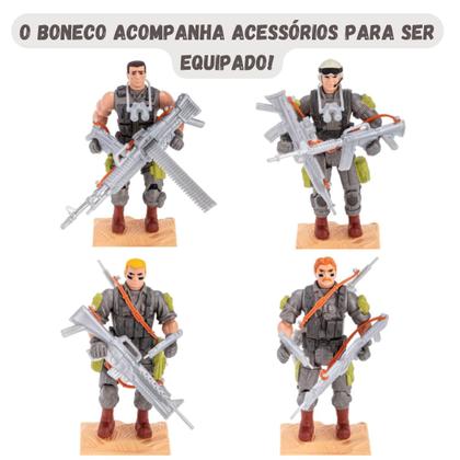 Imagem de Helicóptero Laranja Commandos com 1 Figura  Gulliver