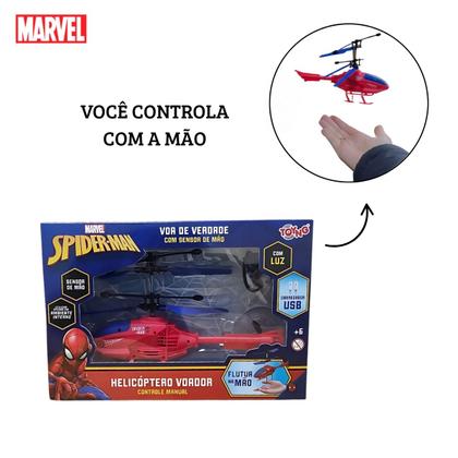 Imagem de Helicóptero Voador com Sensor Marvel Homem Aranha Toyng