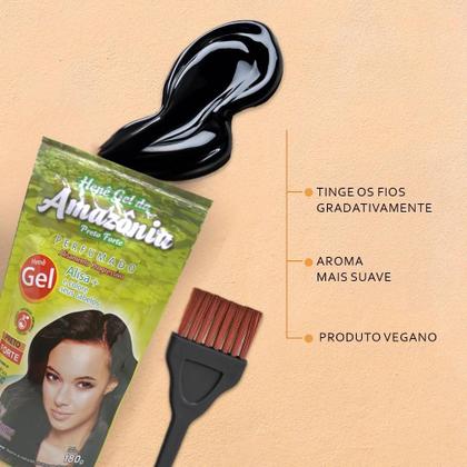 Imagem de Henê Da Amazônia Em Gel Preto Forte 180g