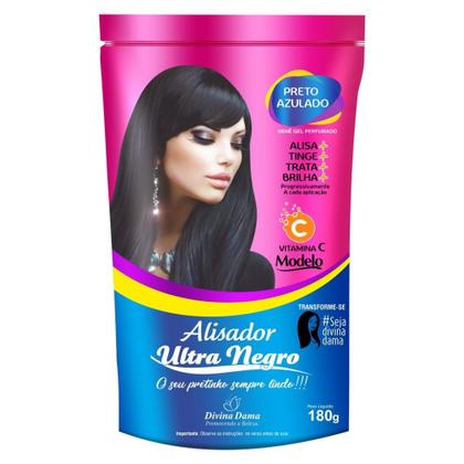 Imagem de Hene em Gel Perfumado Modelo Alisador Ultra Negro 02x180gr Preto Forte (Preto Azulado) Pouch