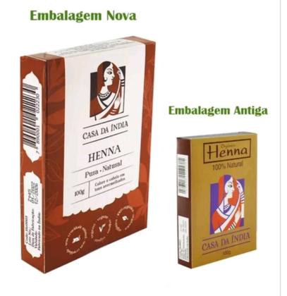 HENNA 100%ナチュラル５００g Henna 100% Natural Casa da Índia - Tinta e Henna para Sobrancelhas