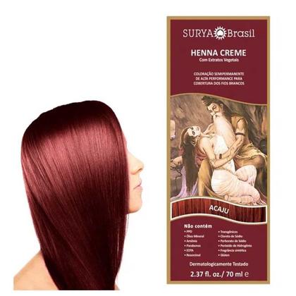 Imagem de Henna Creme Surya Brasil Creme Tom Acaju 70ml
