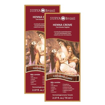 Imagem de Henna Surya Creme Louro Escuro Avermelhado 70Ml