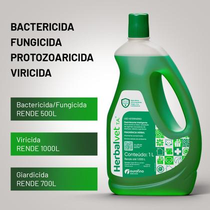 Imagem de Herbalvet T.A  Desinfetante Bactericida Litro - Ouro Fino