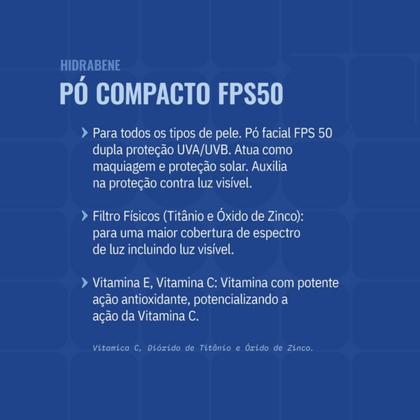 Imagem de Hidrabene prot. solar facial fps 50 - escuro - em pó - 10 g