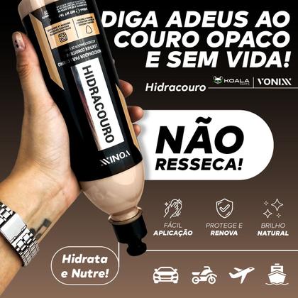 Imagem de Hidracouro Hidratante Condicionador de Couro 500ml Vonixx