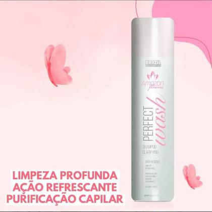 Imagem de Hidratação amazon flowers terapia alto impacto anti residuos pré tratamento escova btox 1lt