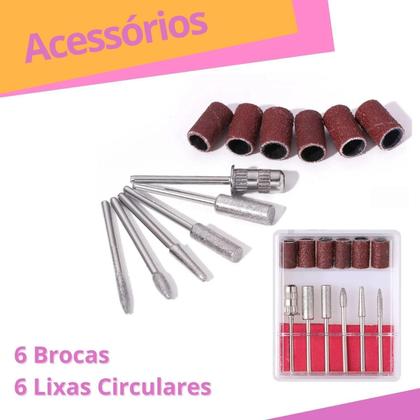 Imagem de Hidratação Profunda: Lixa Elétrica Unhas Acrigel Gel Fibras