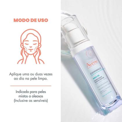 Imagem de Hidratante Avne Cleanance Aqua-gel 30g - Antioleosidade e Antioxidante