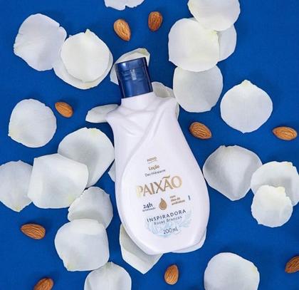 Imagem de Hidratante corporal inspiradora rosas brancas 200ml paixao