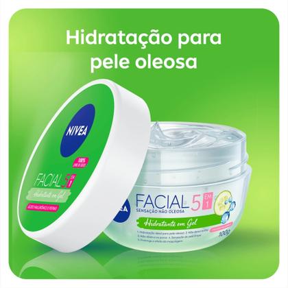 Imagem de Hidratante em Gel Facial 5 em 1 100g - Nivea