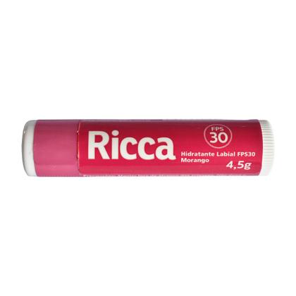 Imagem de Hidratante Labial 4,5g Morango Protetor Solar FPS 30 Ricca