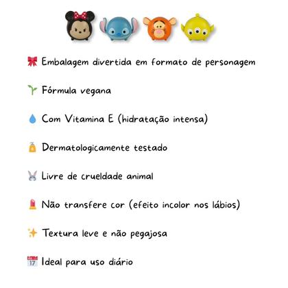Imagem de Hidratante Labial Infantil Lip Balm TsumTsum Personagens -