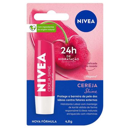Imagem de Hidratante Labial NIVEA Shine 4,8g - com 24h de Hidratação