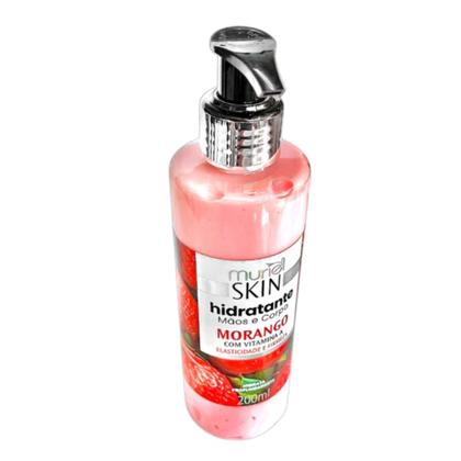 Imagem de Hidratante Mãos e Corpo Morango com Vitamina A 200ml  Muriel