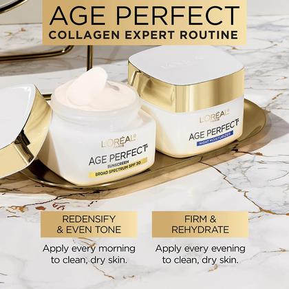 Imagem de Hidratante Noturno L'Oréal Paris Age Perfect Collagen - 75ml