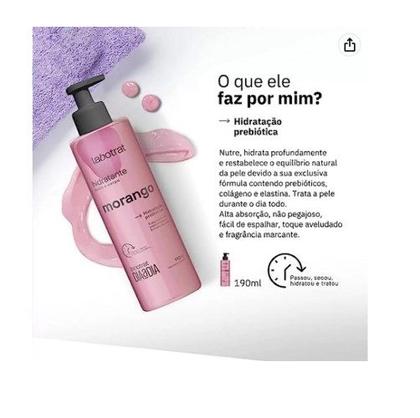 Imagem de Hidratante rosto corpo morango labotrat 190ml