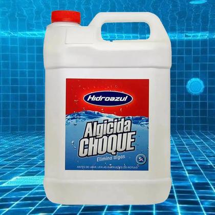 Imagem de Hidroazul Algicida Choque 5 Litros Manutenção Intensiva para Piscinas com Algas