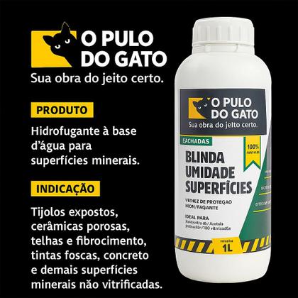 Imagem de Hidrofugante Blinda Umidade Superfícies 1l Pulo Do Gato