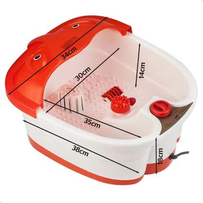 Imagem de Hidromassageador de Pés Elétrico Lorben com Infravermelho Bolhas Aquecimento Automático Spa dos Pés