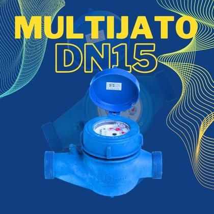 Imagem de Hidrômetro Plástico Multijato Pré-Equipado DN15 1/2 Polegadas - Hidroconta