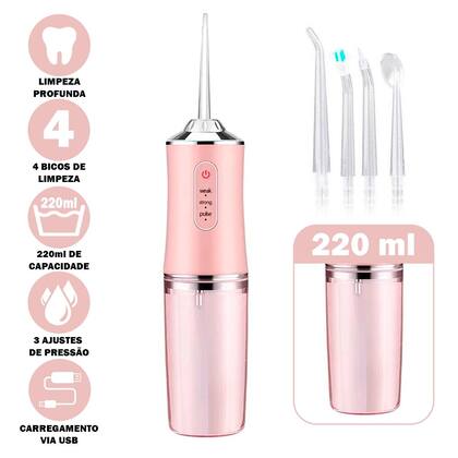Imagem de Higienizador Bucal 3 Em 1 Portátil Bivolt Para Dentes E Gengiva