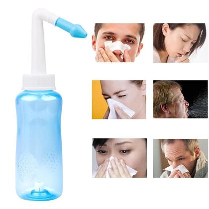 Imagem de Higienizador Ducha Nasal Sinusite Lavador Lavagem 300Ml