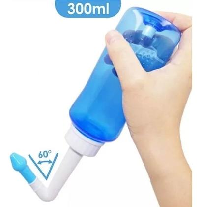 Imagem de Higienizador Lavagem Nasal Ducha Garrafa 300 Ml E 2 Bicos