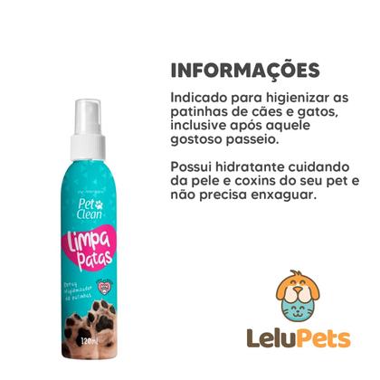 Imagem de Higienizador Limpa Patas Pet Clean para Cães e Gatos 120 ml
