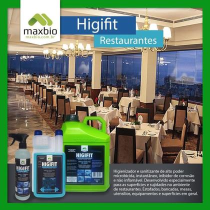 Imagem de Higifit Sanitizante Higienizador 1L Com Refil Kit Maxbio