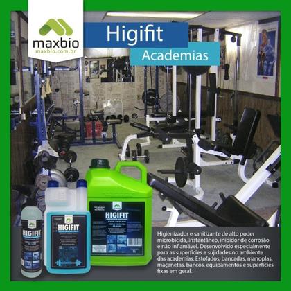 Imagem de Higifit Sanitizante Higienizador 1L Com Refil Kit Maxbio