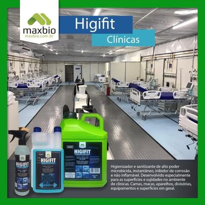Imagem de Higifit Sanitizante Higienizador 1L Com Refil Kit Maxbio