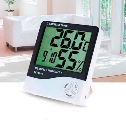 Imagem de Higrômetro Digital Com Sensor De Temperatura Externo
