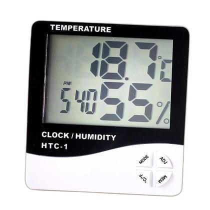 Imagem de Higrômetro Digital Relógio Com Sensor Para Controle De Clima