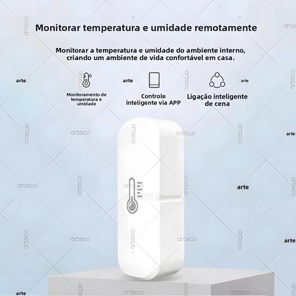 Imagem de Higrômetro Termômetro Mini Inteligente Para Ambientes Internos Sensor De Temperatura E Umidade