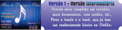 Imagem de Hinario Cifrado Violão CCB nº 5 -  INTERMEDIARIO H5VS1