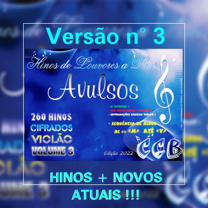 Imagem de Hinário Cifrado VIOLÃO Hinos AVULSOS - Volume 3 - de "M" até "V"