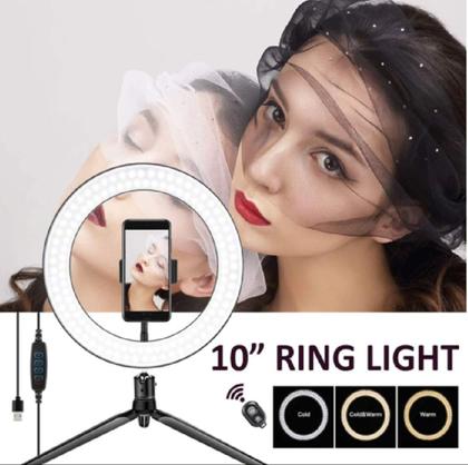 Imagem de Hing Light 10 Polegadas 18w Tripé Mesa P Suporte De Celular