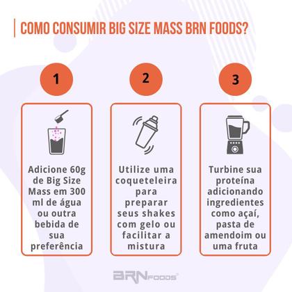 Imagem de Hipercalórico Big Size Mass 6kg - BRN Foods