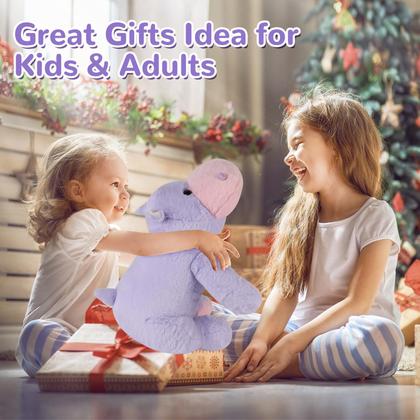 Imagem de Hipopótamo meóstástico de pelúcia pesado 22 cm 2 kg de pelúcia