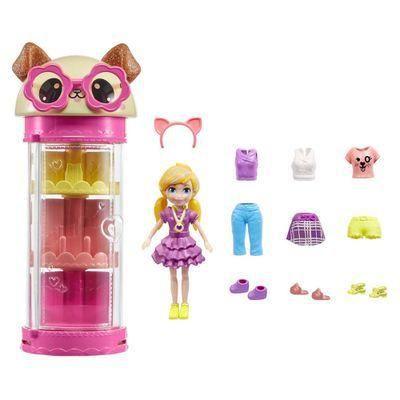 Imagem de Hkw04 polly pocket brinquedo armário de modas giratório