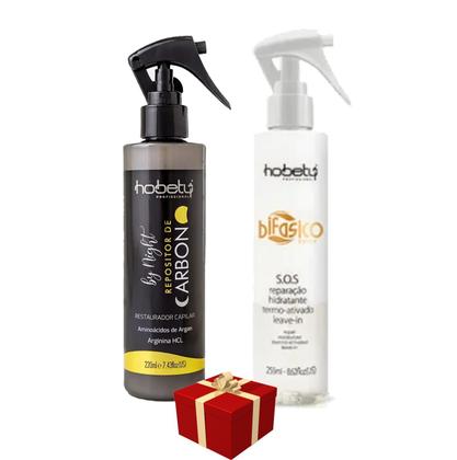 Imagem de Hobety Bifásico Sos 255Ml + Repositor Carbono Leave-In 220Ml