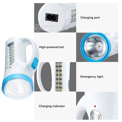 Imagem de Holofote LED Lateral Recarregável 4V 800mAh Economia de Energia e Alta Luminância DP7023