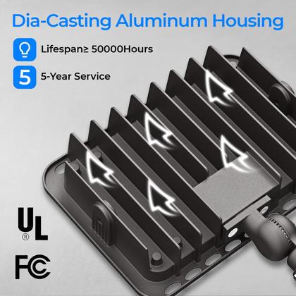 Imagem de Holofotes LED CINOTON 65W Outdoor Waterproof 5000K, pacote com 2