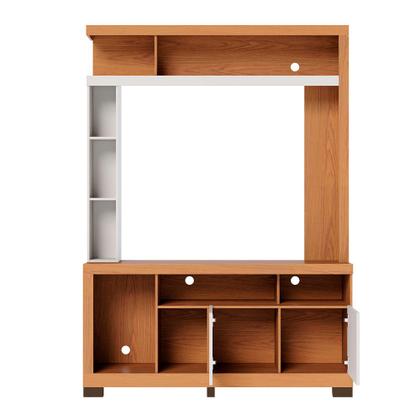 Imagem de Home Estante para TV até 50 2 Portas MDP/MDF 190cm Nichos Laterais Brogy Freijó/Off White G73 - Gran Belo