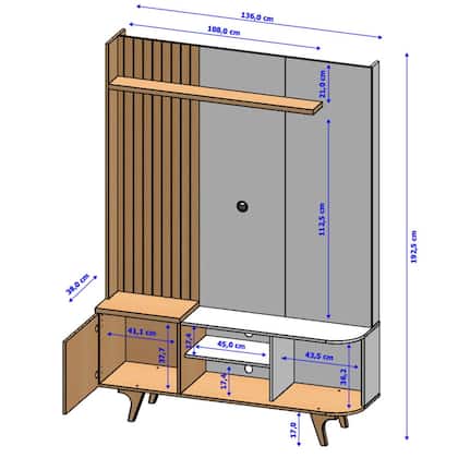 Imagem de Home Estante Rack Corumbau Para TV até 55 Polegadas